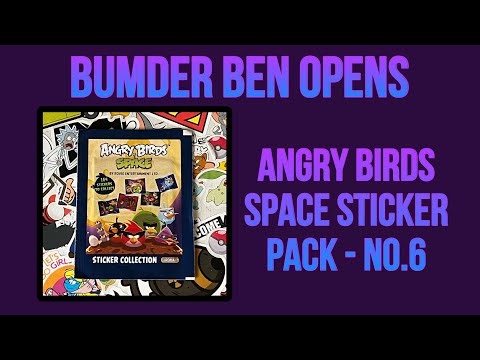Opening A Angry Birds Space Sticker Pack *No.6*