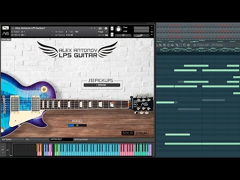 LPS Guitar riff with Slide articulation | Les Paul guitar kontakt sample library vsti