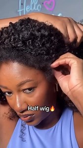 8.5K reactions · 240 shares | Ula hair  Kinky Curly 3-in-1 Half Wig With Drawstring Band – No Glue Required! 朗Quick Wear And Go 3 Styles in One Wig, Perfect for Beginners  Hair Name : ULH155 螺Use Coupon Code: "YY88" (No Duty Get 8% OFF ) 퐁퐮퐲 퐧퐨퐰: https://bit.ly/4bHbEaM | Ula hair | Facebook