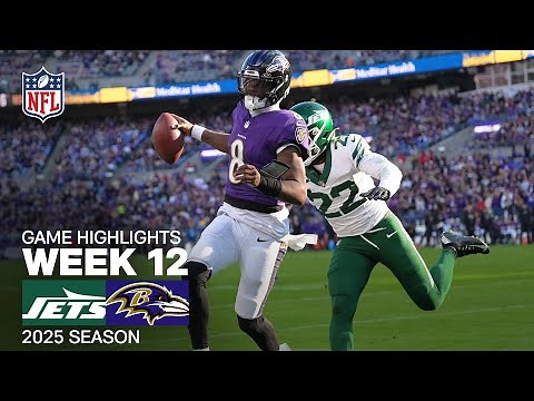 New York Jets vs. Baltimore Ravens Game Highlights | NFL 2025 Season Week 12