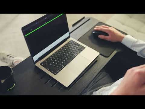 Massive Couch Desk for Hardcore Gaming and Home Office | Couchmaster CYBOSS by nerdytec