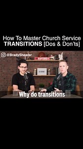 1.7K views · 14 reactions | When my church prepares a service and plans out the service order, we always pay special attention to the transitions. How are we going to move from the worship to announcements? And then from announcements to the message? And how can we do it in a way that doesn’t feel awkward or stall out the momentum of service? So in this video, I’ll share my dos and don’ts on how to master service transitions. | Pro Church Tools with Brady Shearer | Facebook