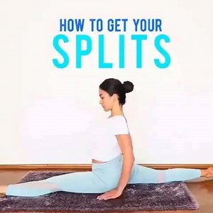 Follow @yogadailypractice ☘️ A great splits routine that will also...