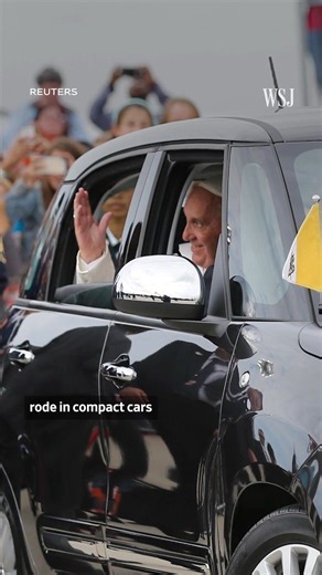 Pope Francis’ body isn't in traditional nested coffins while displayed in St. Peter’s Basilica. Instead, he opted for a simple wooden casket. Here’s why. Plus, read more about what happens next after the death of Pope Francis: 🔗 https://on.wsj.com/3ED7Mx7 | The Wall Street Journal
