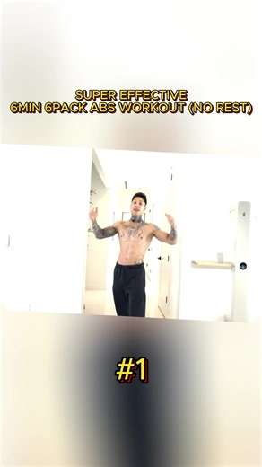 SUPER EFFECTIVE 6MIN 6PACK ABS WORKOUT (NO REST) #absworkout #SixPackRoutine #noequipmentworkout #fitnessmotivation #homeworkout
