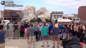 13K views · 55 reactions | TOWER IMPLOSION: The historic Sullivan Tower in Nashville, TN was imploded Saturday morning. The 11-story office tower opened in 1953. Spectators watched as the final piece came down in under 10 seconds. https://abcn.ws/2Lbl2vW | ABC World News Tonight with David Muir | Facebook