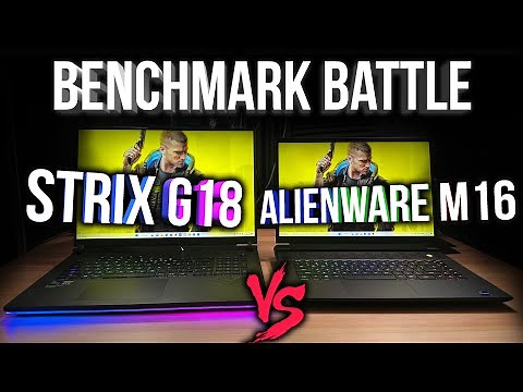 Alienware M16 vs Strix G18 - Benchmark Battle RTX 4080! Who won? Let me know!