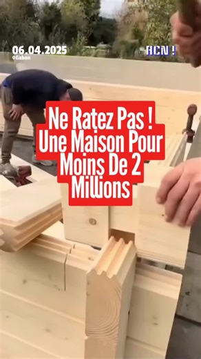 Construction en bois pour le logement au Gabon