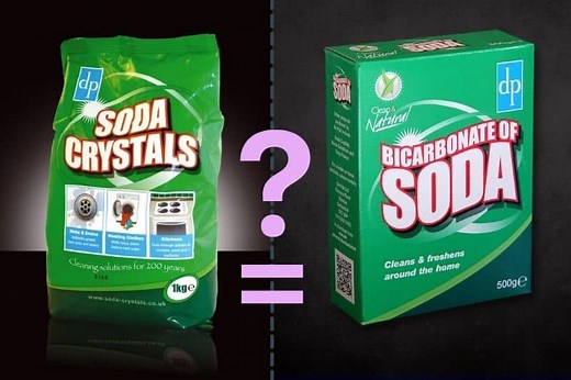 Are Soda Crystals the Same as Bicarbonate of Soda?