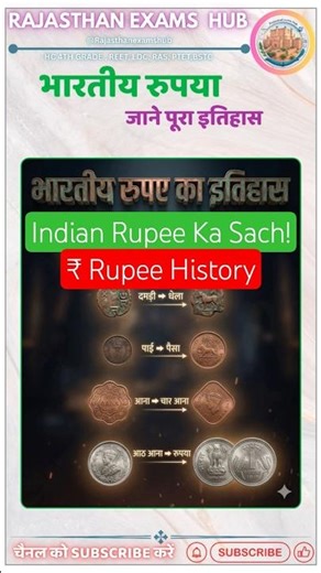 Indian Rupee History 🔥 Exams में पक्का आएगा! | ₹ का पूरा सच #RajasthanGK #GS
