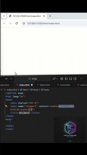 Write your 1st code 'Hello World' in HTML