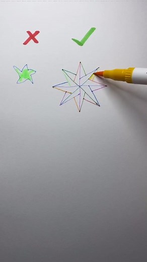 How to draw colourful star😃#fyp #foryoupage #foryou #draw #star