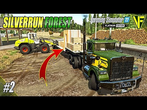 Getting The Roller-coaster Started! | Silverrun Forest | Farming Simulator 22 Platinum Edition