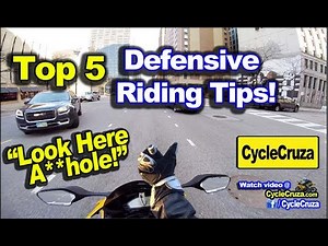 TOP 5 Defensive Motorcycle Riding Tips | MotoVlog