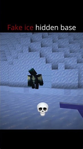 Minecraft Fake Ice Hidden Base Moment