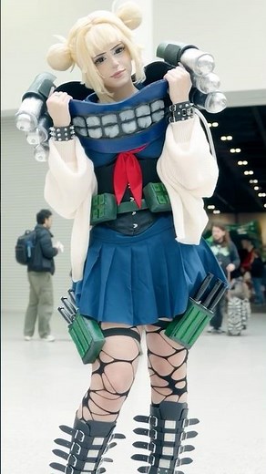 The CUTEST Villain Alive 💛🔪 HIMIKO TOGA 🩸 MY HERO ACADEMIA COSPLAY #shorts