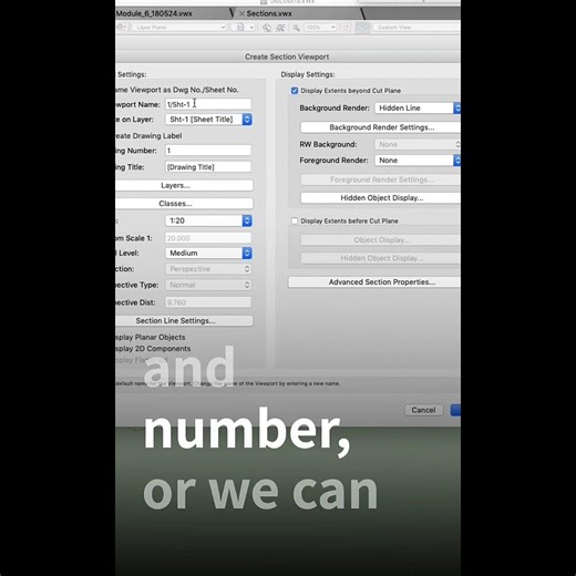 Turn the Clip Cube into a Section Viewport Fast #vectorworks #vectorworkstutor #jonathanpickup