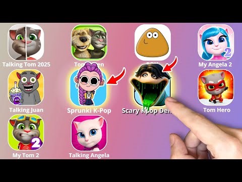 Talking Ben,SLAP TOWER,KPop Demon Hunters,Roblox,Talking Angela,Sprunki Incredibox,Talking Tom,POU