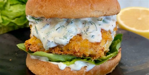 HIGH PROTEIN FISH BURGER 🐟🍔