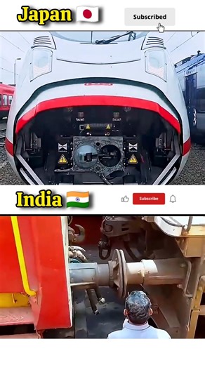 Japan 🇯🇵 vs India 🇮🇳 Train System 😱 | Automatic vs Manual Coupling | Shorts
