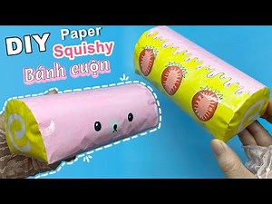 How to make Squishy Paper Roll | DIY paper squishy | DIY paper squishy roll cake | Liam Channel