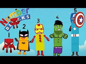 Numberblocks Intro Song but Super Hero- Superhero Blocks