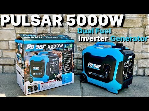 Pulsar PG5000BiSRCO Dual Fuel 30A RV Ready Portable Inverter Generator with Remote Start