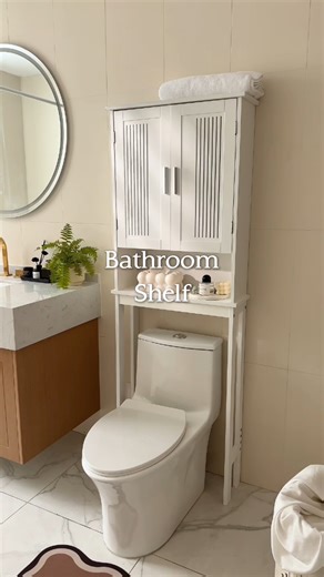 Temu Official on Instagram: "Make every inch count. 🧺 This slim and sturdy organizer fits perfectly over your toilet — with adjustable shelves and cabinets to keep your bathroom tidy and stylish. ✨ 🔍 Find it at https://temu.to/m/gqmwgvfxn8v or with this code fgd9889. #temu #temufinds #bathroomdecor"