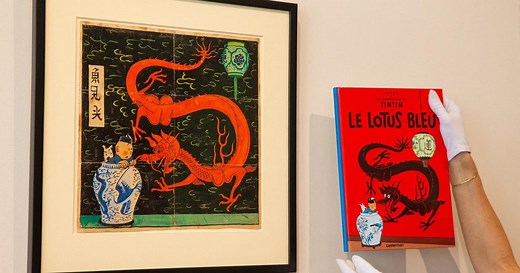 90 ans après sa sortie, le Lotus bleu de Tintin réapparaît sous une forme inédite