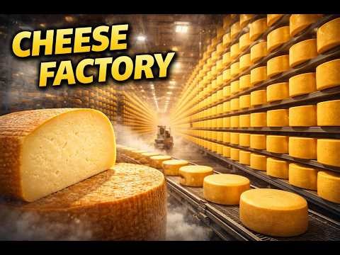Inside a Mega Cheese Factory 🧀 | How Cheese Is Made at Industrial Scale
