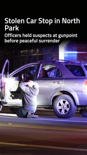 🚨 Stolen Car Stop – North Park Early this morning, SDPD pulled over a stolen vehicle near 3180 University Ave. Officers held two men at gunpoint during a tense “hot stop” as a K-9 barked in ready stance. Both men were detained safely without incident after a few minutes. The sergeant on scene confirmed the car was reported stolen. No injuries, no shots fired. 📍 2:30 AM, Sunday, Oct 5 The scanners may be encrypted, but we’re still listening. Join our Discord to follow the action and chat with t