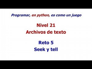 Python - Level 21 - Challenge 5 - Seek and Tell Methods