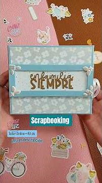 Taller Online de scrapbooking videos + PDF con medidas + kit de materiales #scrapbooking