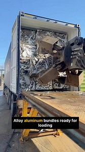 275K views · 1.2K reactions | This video shows how alloy aluminum bundles are loaded into a container using an excavator gripper. A fast, easy, and efficient scrap loading process with proper control and handling. #AlloyAluminum #AluminumScrap #ScrapMetal #ContainerLoading #ExcavatorWork #GripperAttachment #HeavyScrap #MetalRecycling #ScrapYard #IndustrialWork #FastLoading #EfficientWork #RecyclingIndustry #ScrapLife #scrapbuyeruae #usa #uk #230k #junkremoval | Scrap Buyer UAE | Facebook
