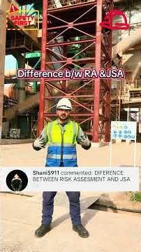 Difference between Risk assessment and Job safety Analysis #safetytraining #safetyawareness