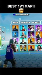 BEST 1v1 MAP with SKINS in Fortnite!! #foryou #fortnite #1v1