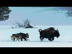 Nature’s Deadliest Battle: Bison vs Wolves in the Frozen Wild