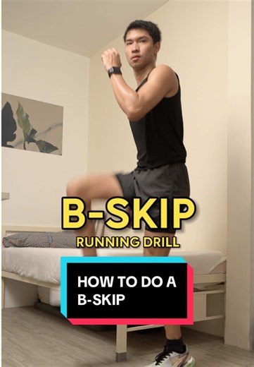 How to do a B-Skip Running Drill for runners 🏃‍♂️ #running #runner #run #exercises #runningtips