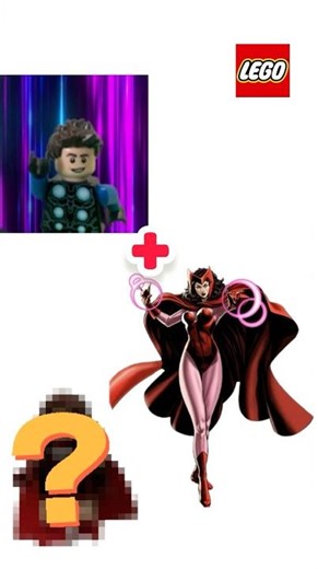 How to make Coltvinlolz-Verse Scarlet Witch in Lego #lego #wandamaximoff #marvel #shorts #tutorial