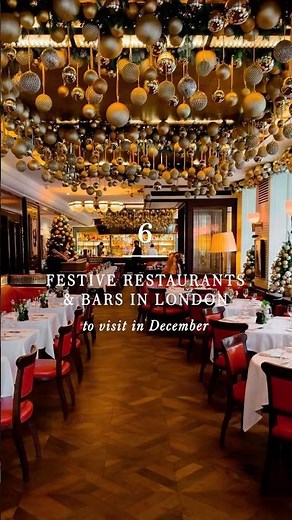 🎄🇬🇧 6 festive bars & restaurants in London #londonchristmas #londonrestaurants #londonfood