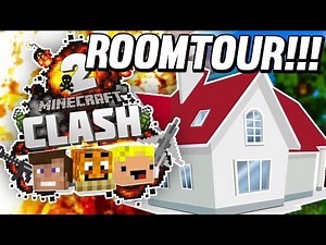 ♥ ROOOOMTOOUR ♥ - MINECRAFT CLASH 2 #2 | REWINSIDE
