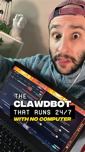 Sina on Instagram: "Clawdbot ON STEROIDS: This is the Clawdbot that runs 24/7… WITHOUT A COMPUTER This is the Clawdbot that PROTECTS YOUR IP ADDRESS… not expose it Over 1,600 people have had their IP addresses exposed for using Clawdbot so far… THIS is how you properly run Clawdbot🚨 #ai #clawdbot #moltbot #vibecoding #aitools"