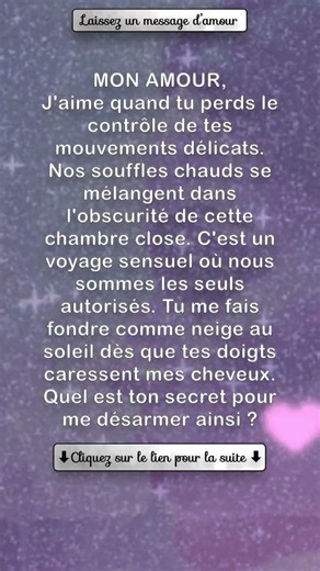 TON SECRET🌹Message d'amour