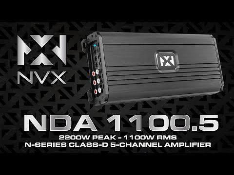 ALL NEW NVX NDA 11005 5 Channel Amplifier
