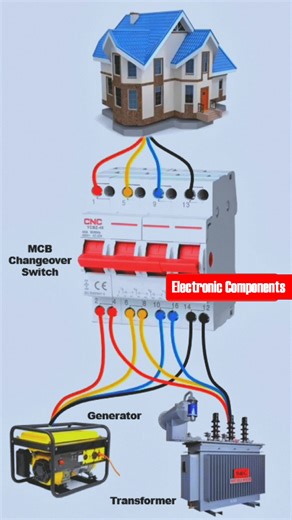 16K views · 189 reactions | MCB Changeover Switch Connection #electrician #electric #electronicmusic #electronics #electricianlife #electricalengineering #electricalwork #Electrical #electricidad #ElectronicMusic #reelfb #fbreels #videos #everyonefollowers #everyone | 퐄퐥퐞퐜퐭퐫퐨퐧퐢퐜 퐂퐨퐦퐩퐨퐧퐞퐧퐭퐬 | Facebook