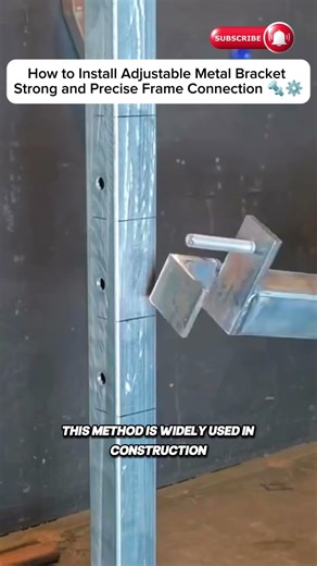 How to Install Adjustable Metal Bracket | Strong and Precise Frame Connection 🔩⚙️
