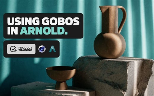 如何在阿诺德里使用光影贴图光影贴图使用方法using Light Gobos in Arnold _ Greyscalegorilla