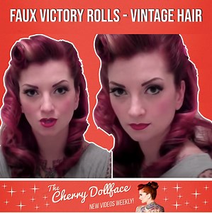 I show you how to make one of my favorite hairstyles! What do you think? | Cherry Dollface