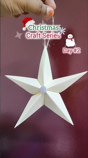 Easy 3D Christmas Star ✨ | DIY Sticky Note Craft 🌟 | Christmas Decorations 2025 🎄