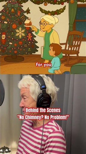 Making Of "No Chimney? No Problem" Christmas Animation Short #behindthescenes #voiceoverartist